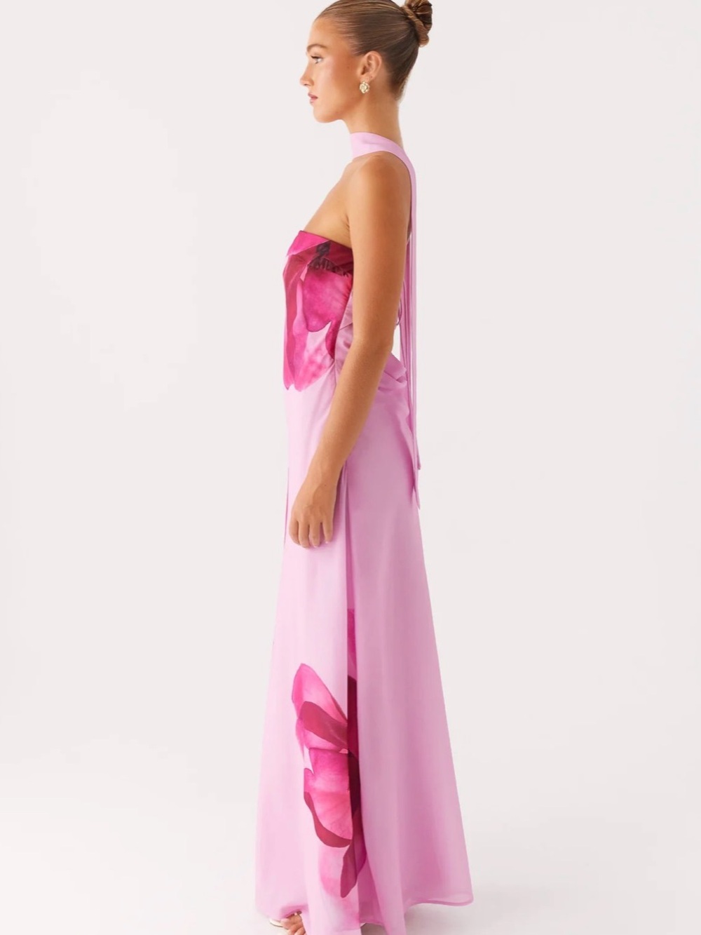 Peppermayo Prim Pastel Pink Maxi Dress US4 - Picture 2 of 7